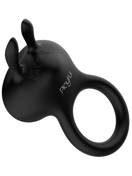 Diamonds by Playful The Duke Rechargeable Cock Ring - Black