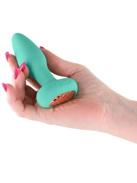 NS Novelties Techno Prism Gyrating Anal Plug - Teal