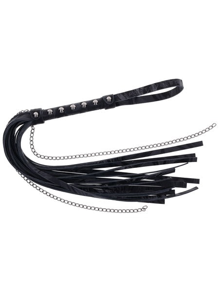Sportsheets Sex & Mischief Velvet Noir Chain Flogger
