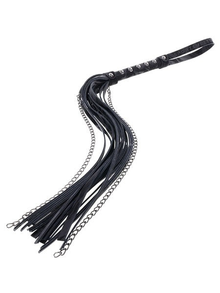 Sportsheets Sex & Mischief Velvet Noir Chain Flogger
