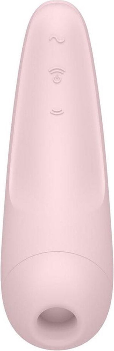 Satisfyer Curvy 2+ Air Pulse Stimulator + Vibration with App Control - Pastel Pink