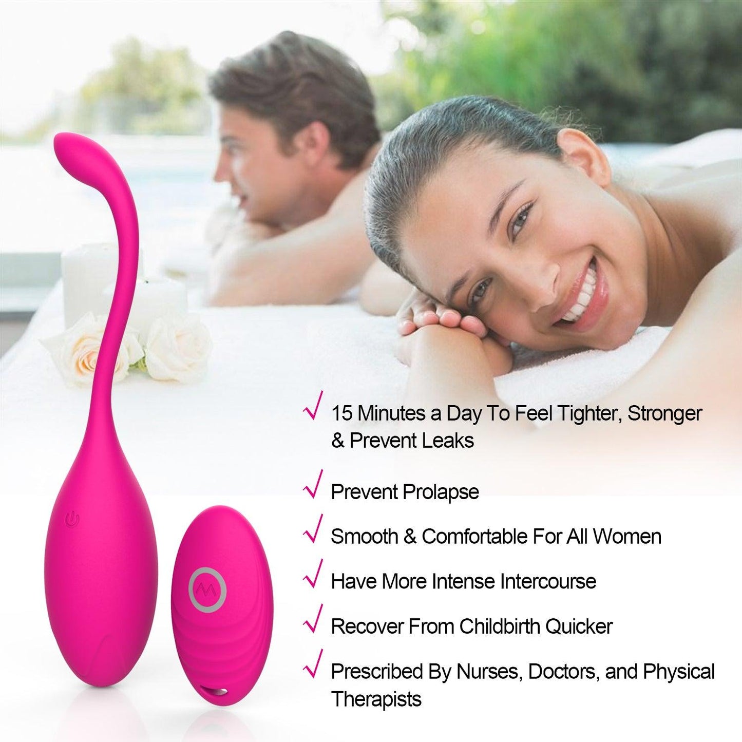 Y.Love Adele Remote Control Vibrating Egg Wearable Mini Vibrator