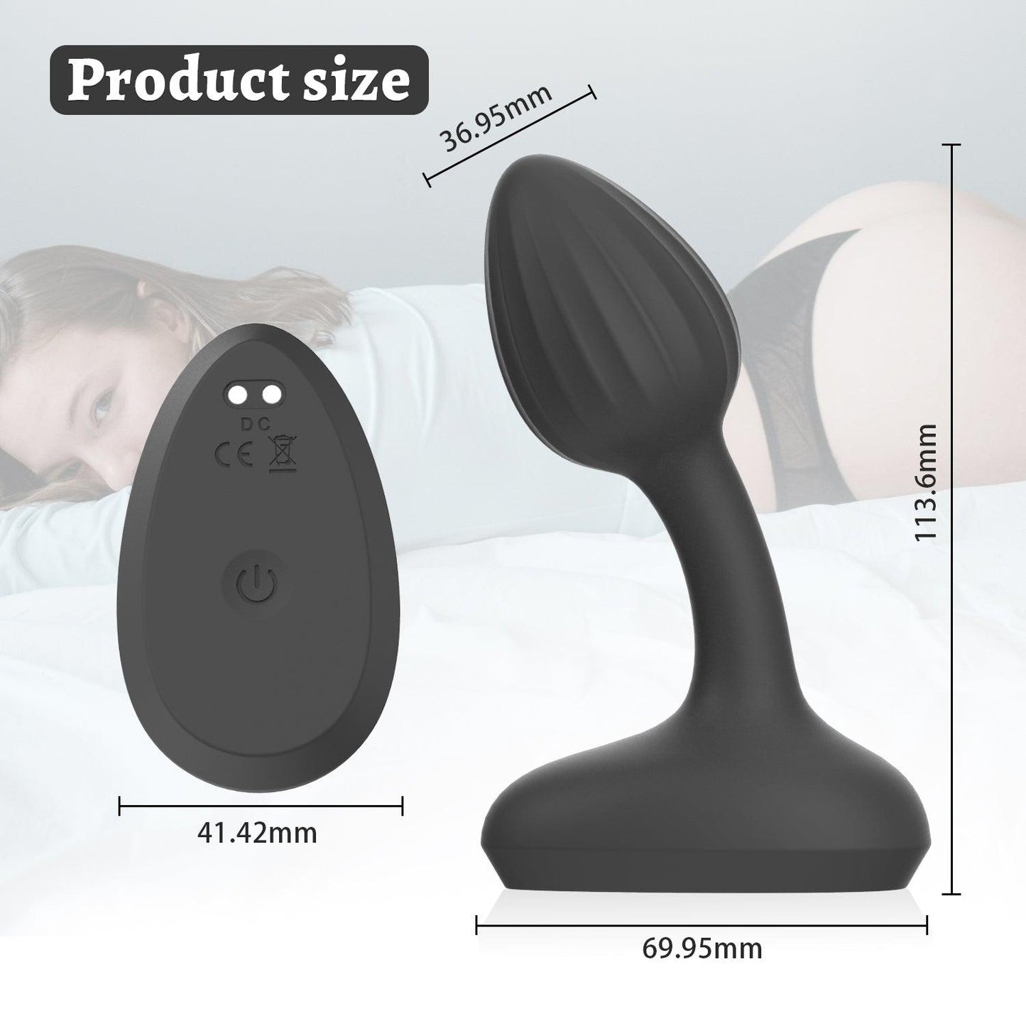 y.Love Moricz Vibrating Anal Plug with Remote Control