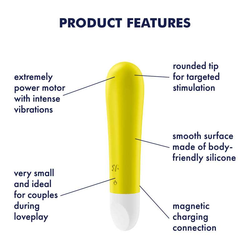 Satisfyer Ultra Power Bullet 1 Rechargeable Vibrator - Yellow