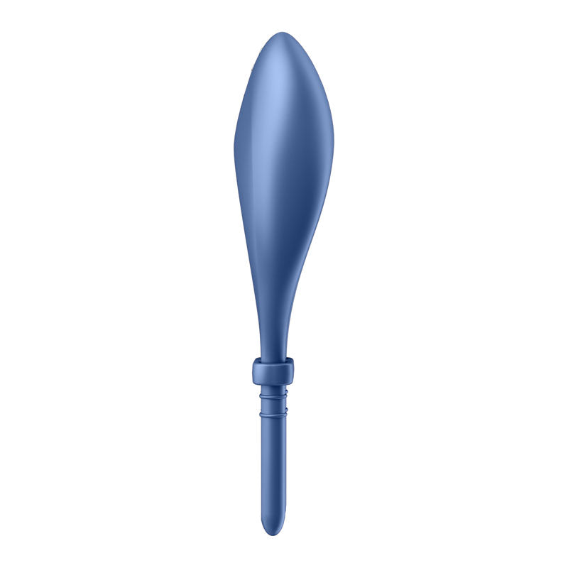 Satisfyer Rechargeable Bullseye Lasso Cock Ring with App Control - Blue