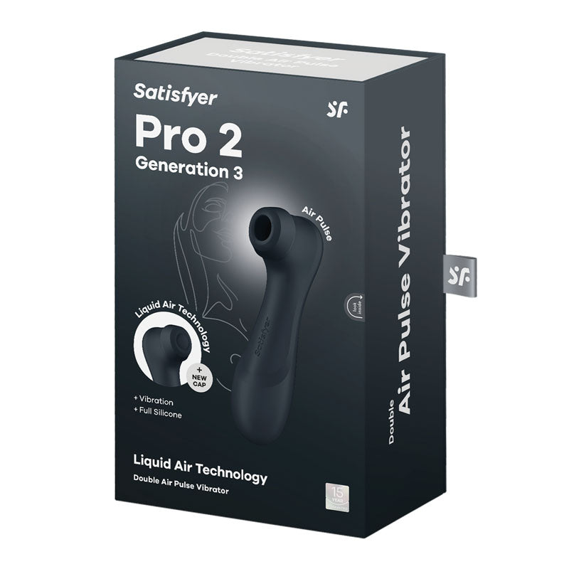 Satisfyer Pro 2 Generation 3 Rechargeable Double Air Pulse Clitoral Stimulator + Vibration