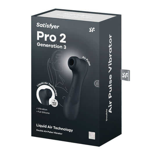 Satisfyer Pro 2 Generation 3 Rechargeable Double Air Pulse Clitoral Stimulator + Vibration