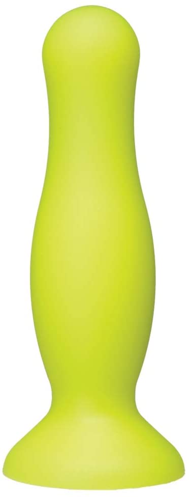 Doc Johnson American Pop! Mode 4.5" Silicone Anal Plug - Yellow