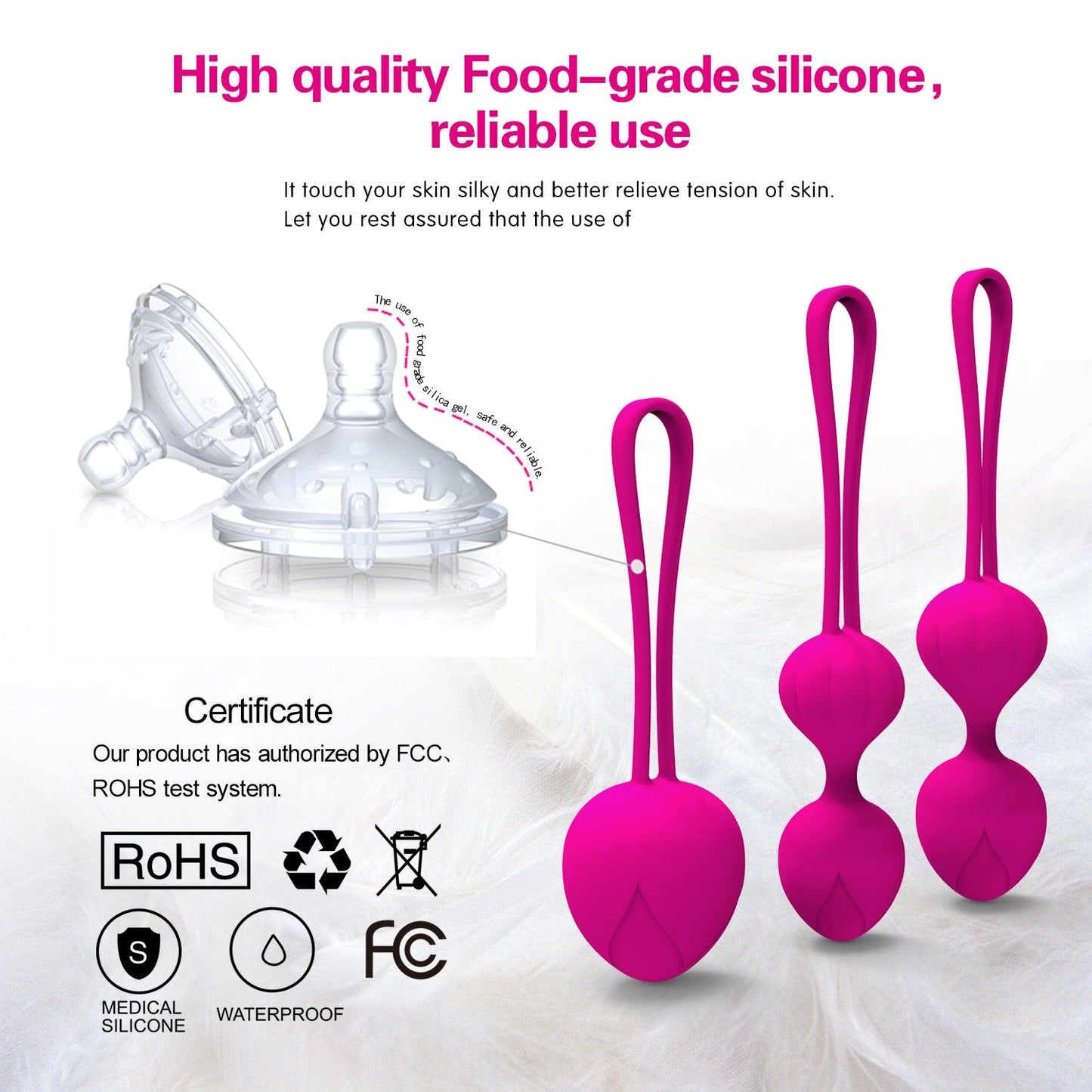 y.Love Wendy Weighted Kegel Ball Training Set 3pc