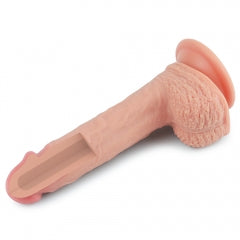 Lovetoy Products Dual Layered Silicone 8.5" Nature Cock