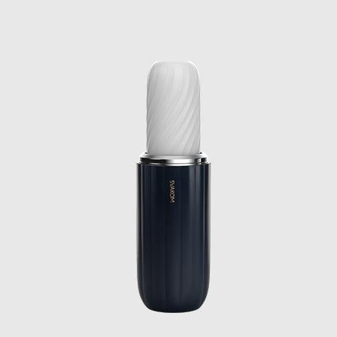 Svakom Alex Neo 2 Rechargeable Thrusting Masturbator with App Control - Dark Blue