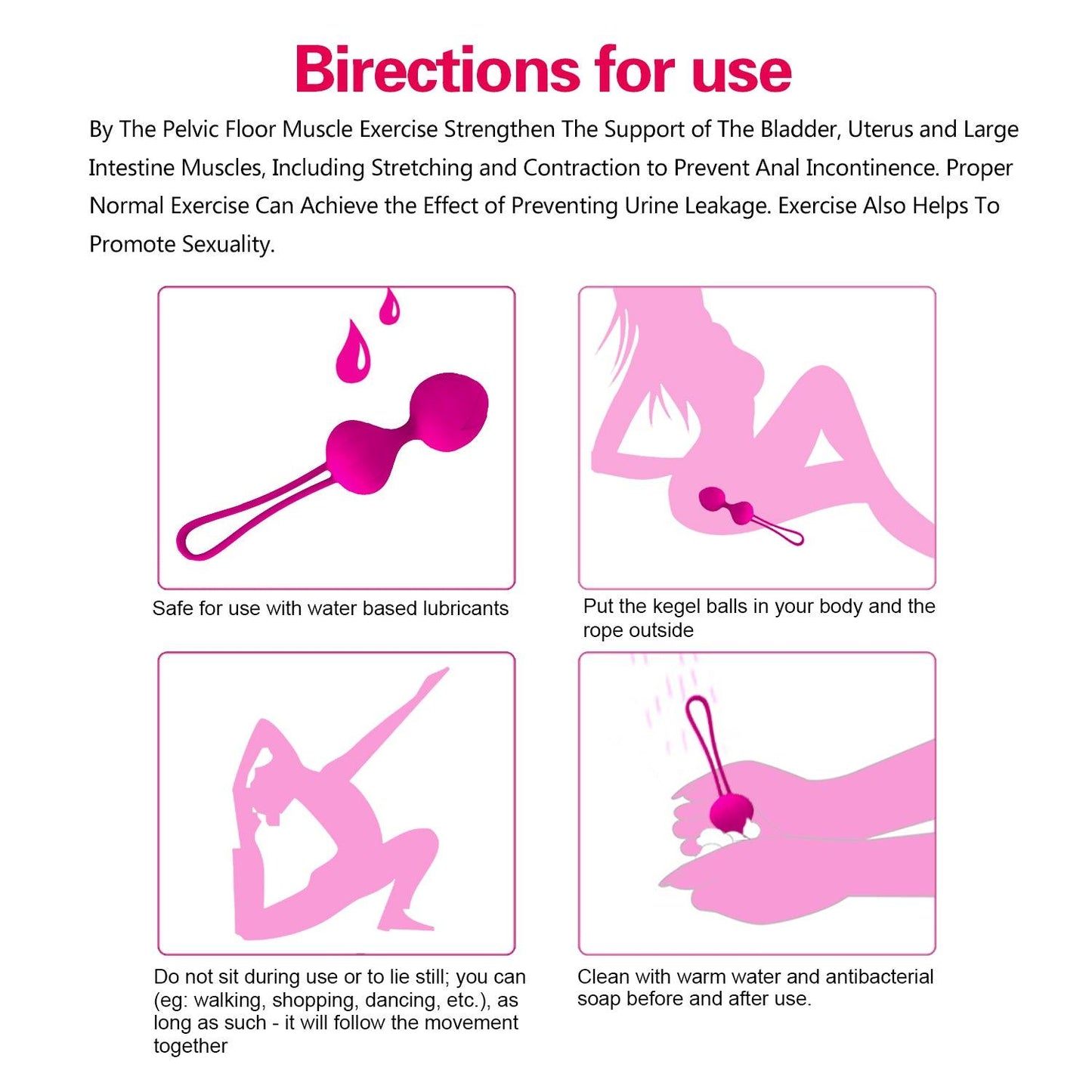 y.Love Wendy Weighted Kegel Ball Training Set 3pc