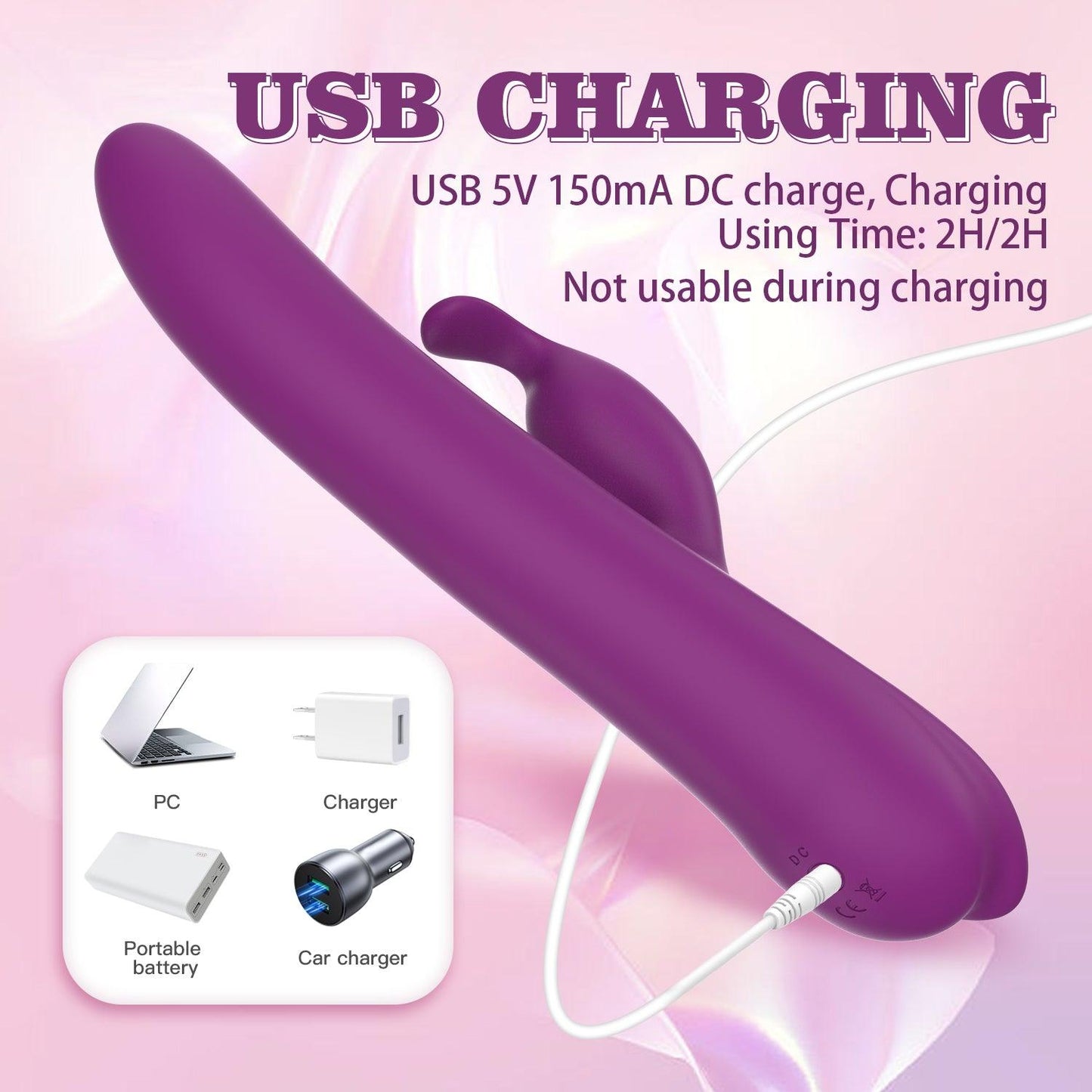 y.Love Newman 360 Rotation & Vibrating Ultra Wave Rabbit Vibrator