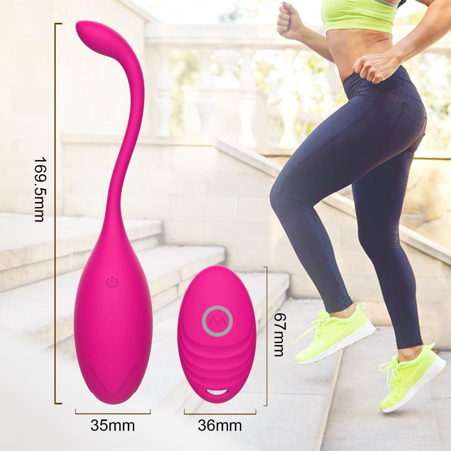 Y.Love Adele Remote Control Vibrating Egg Wearable Mini Vibrator