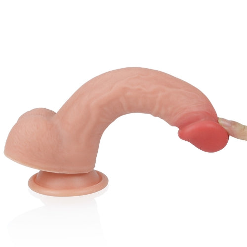 Lovetoy Products Dual Layered Silicone 8" Nature Cock