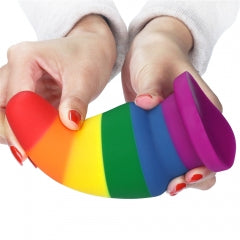 Lovetoy Products Prider 6" Anal Plug - Rainbow