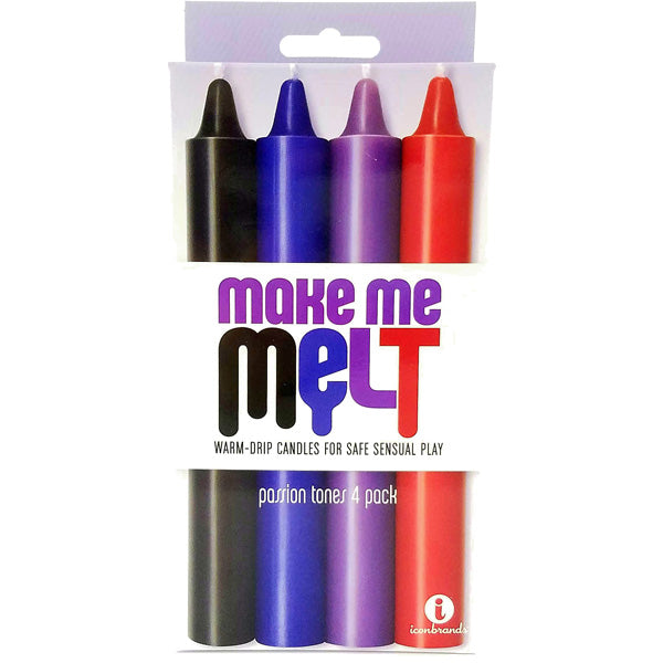 Icon Brands Make Me Melt Warm Drip Candles Passion Tones 4pk