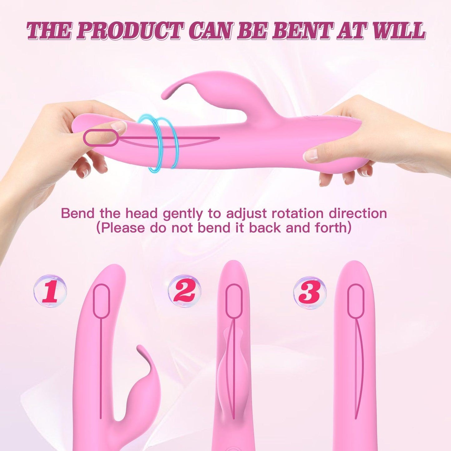 y.Love Newman 360 Rotation & Vibrating Ultra Wave Rabbit Vibrator