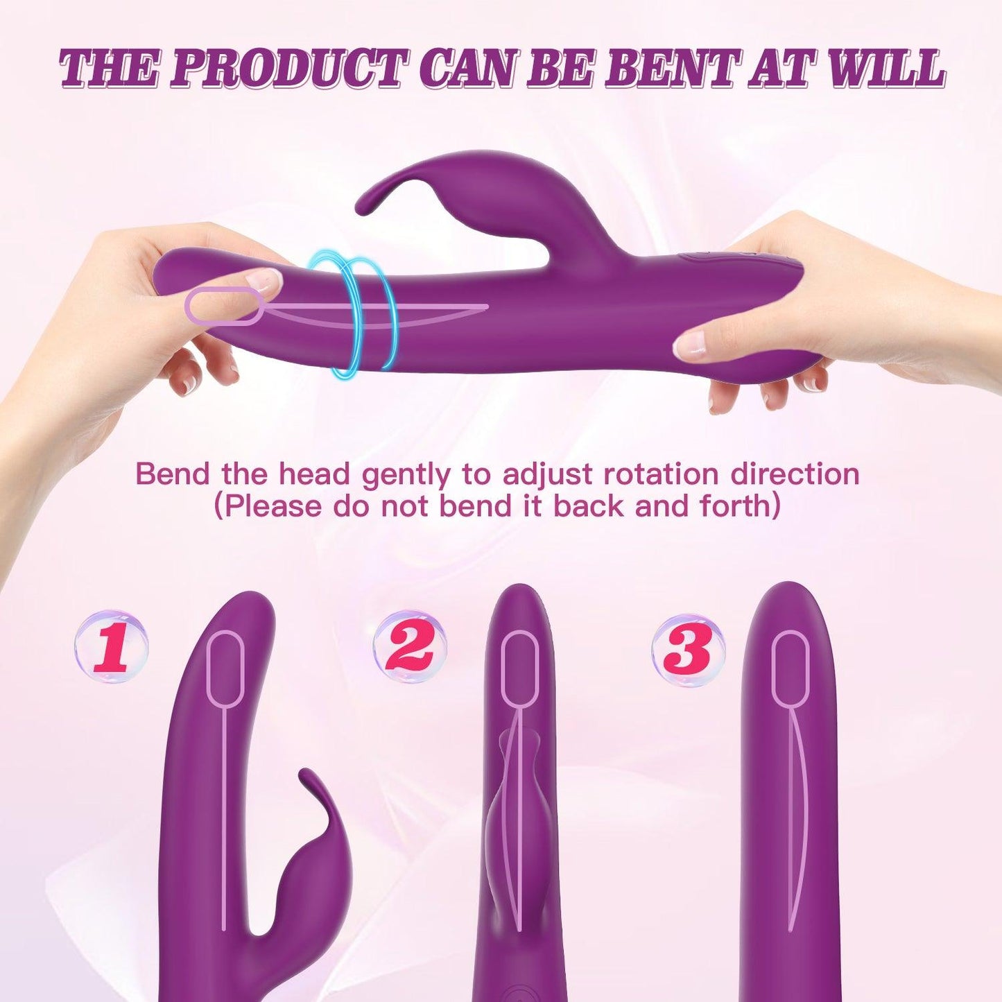 y.Love Newman 360 Rotation & Vibrating Ultra Wave Rabbit Vibrator