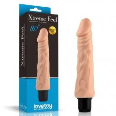 Lovetoy Products 8'' Xtreme Real Feel Cyberskin Vibrator - Light