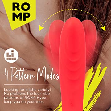 Romp Hype Rechargeable Silicone G-Spot Vibrator - Orange