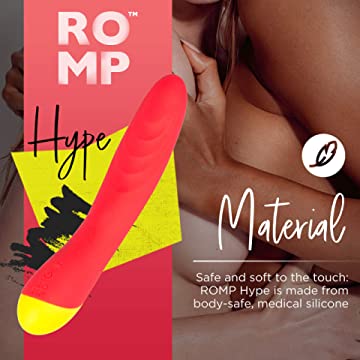 Romp Hype Rechargeable Silicone G-Spot Vibrator - Orange