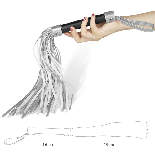 Lovetoy Products Struggle My Flogger - Black & Silver