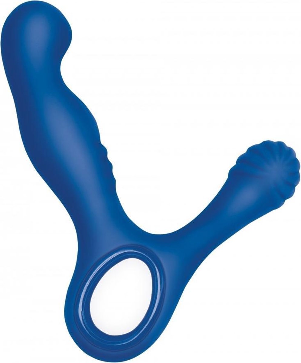 NS Novelties Renegade Revive Rechargeable Bendable Dual Anal Stimulator - Blue