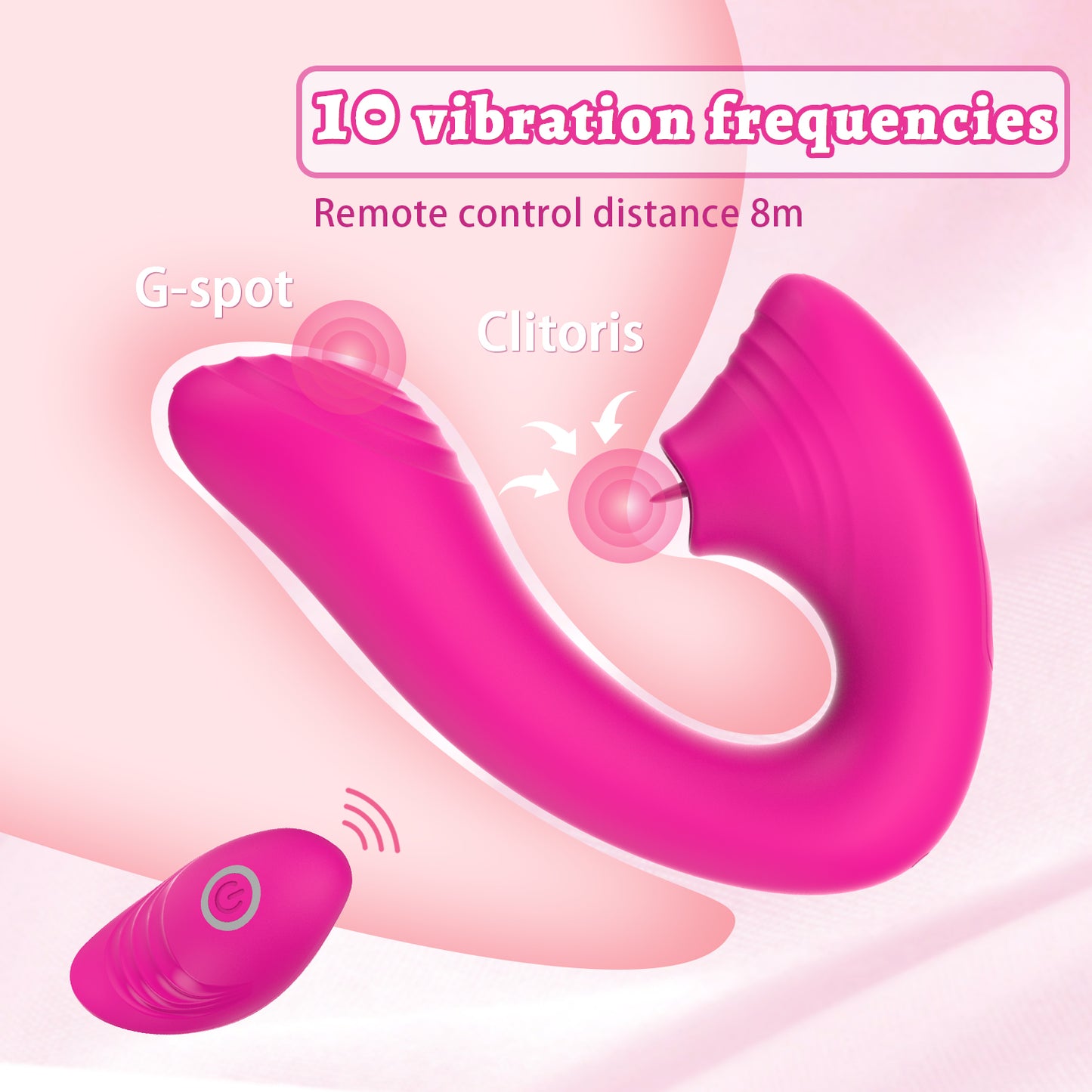 y.Love Remote Control Tongue Licking Clitoral Stimulator and G-Spot Vibrator