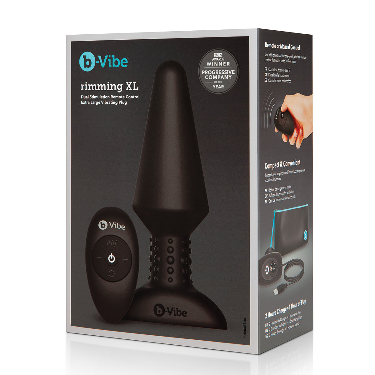 b-Vibe Rechargeable XL Rimming Plug