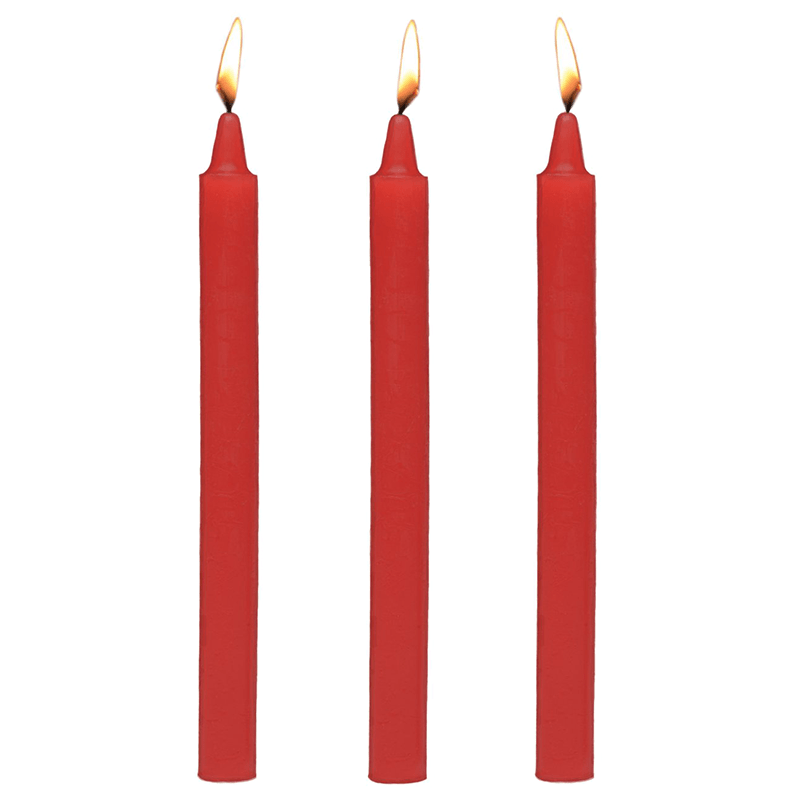 XR Brands Master Series Fire Sticks Fetish Drip Candle 3pk