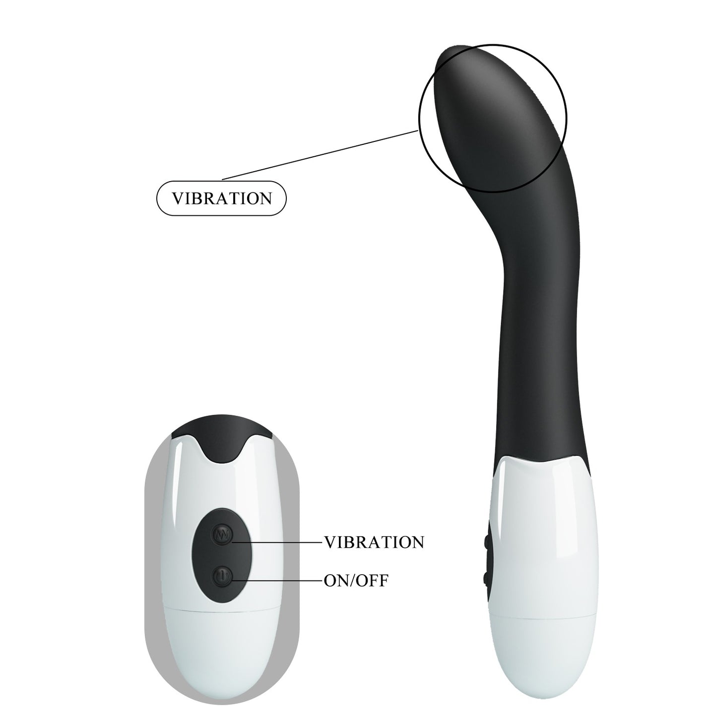 Pretty Love Bishop Curved G-Spot Vibrator