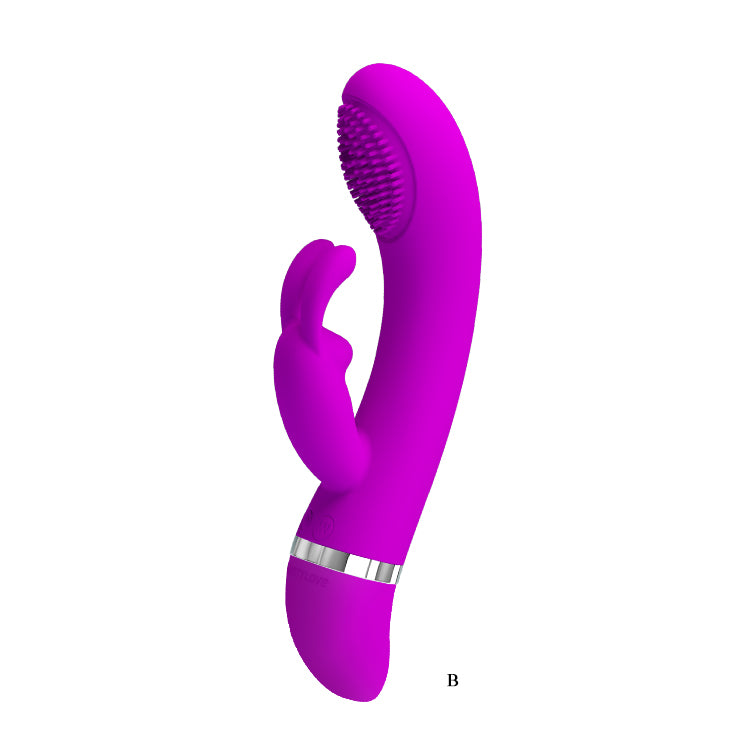 Pretty Love by Baile Silicone Rabbit Vibrator Christ - Purple