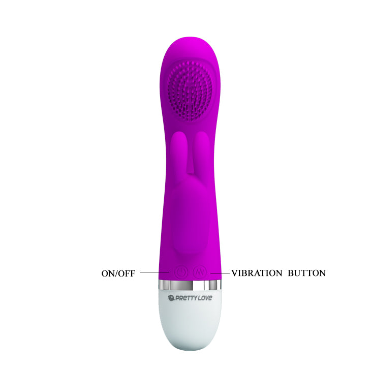Pretty Love by Baile Silicone Rabbit Vibrator Christ - Purple