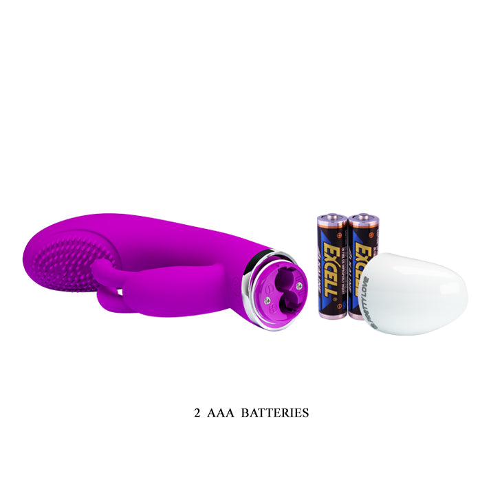 Pretty Love by Baile Silicone Rabbit Vibrator Christ - Purple