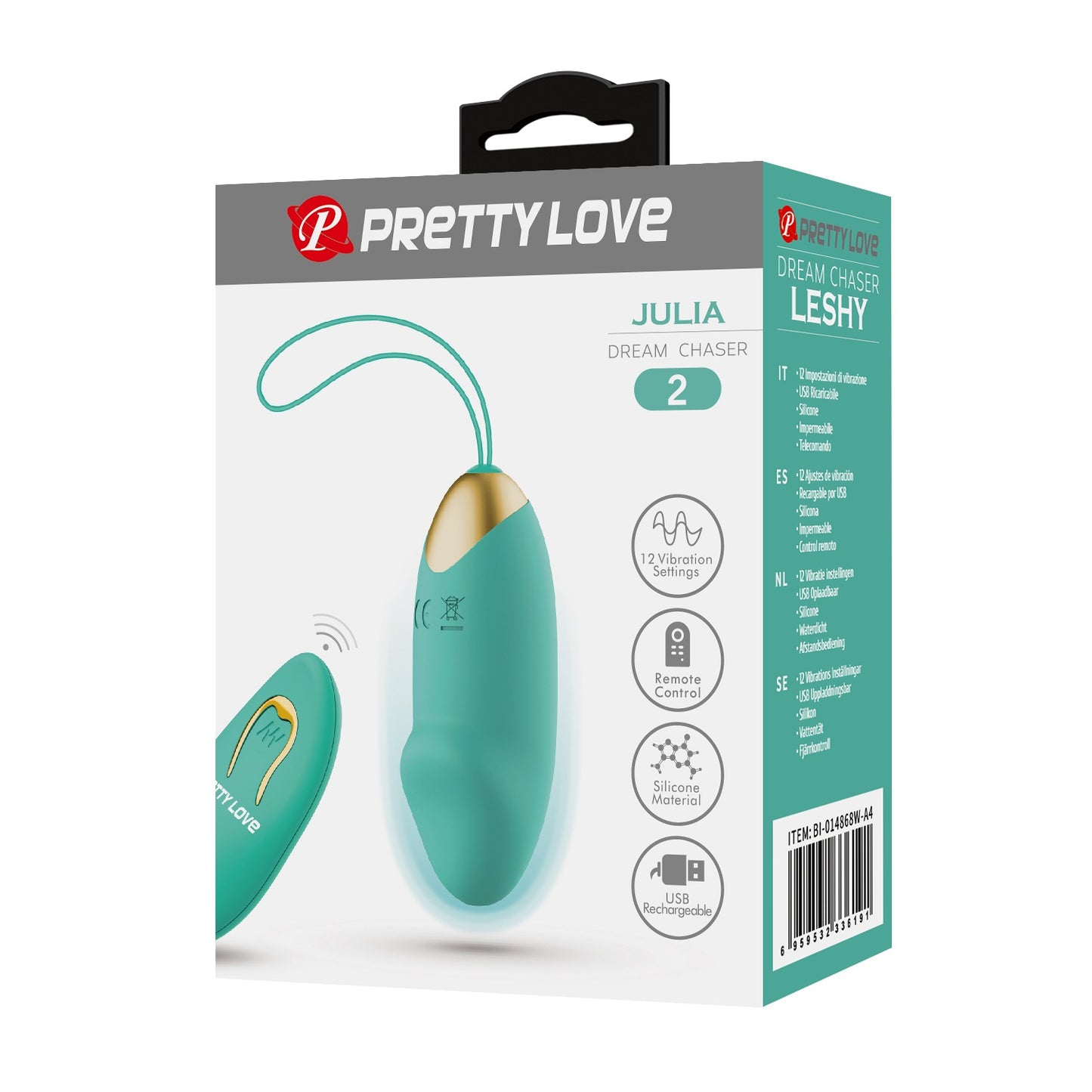 Pretty Love Julia 2 Rechargeable Vibrating Egg with Remote