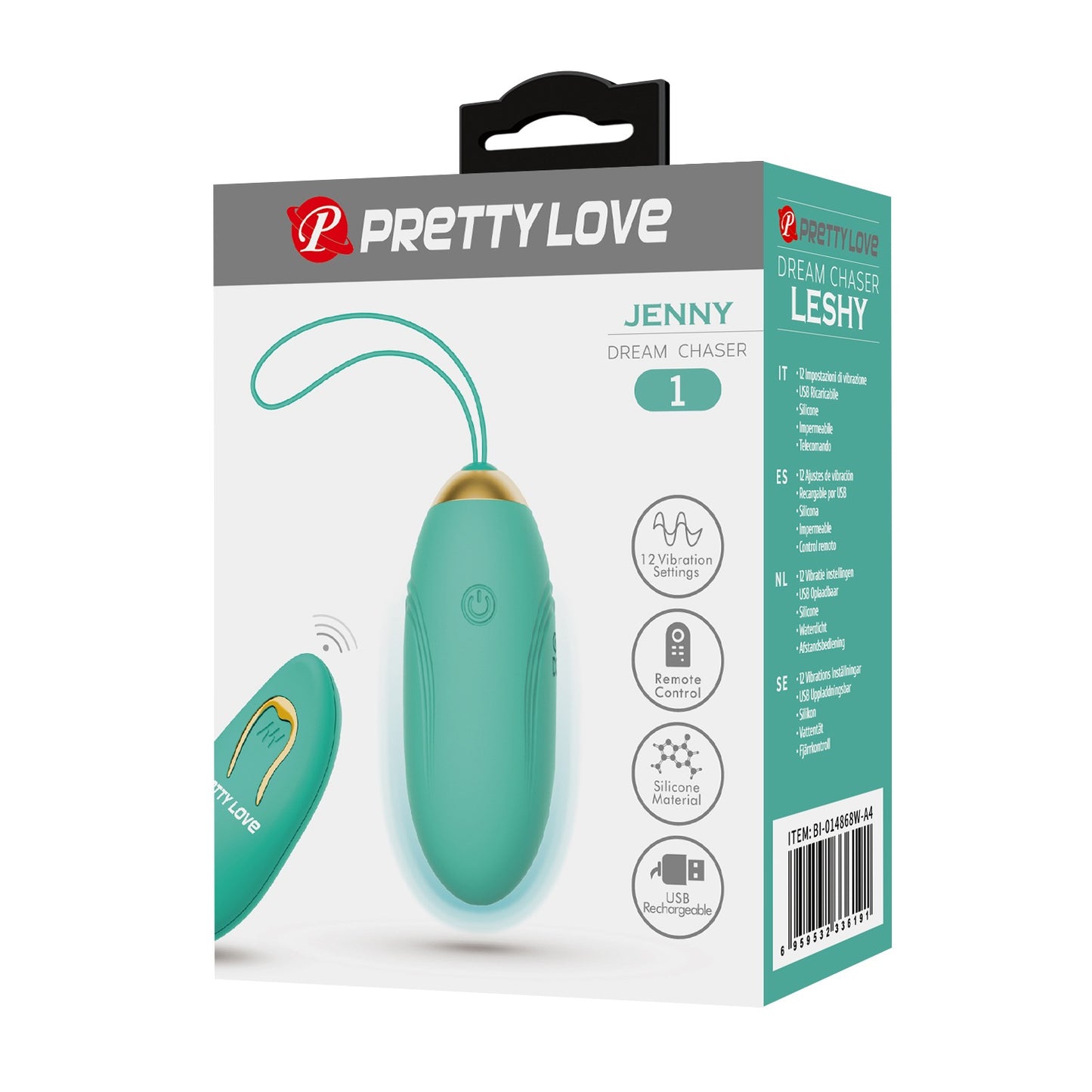 Pretty Love Jenny Rechargeable Vibrating Egg with Remote Control