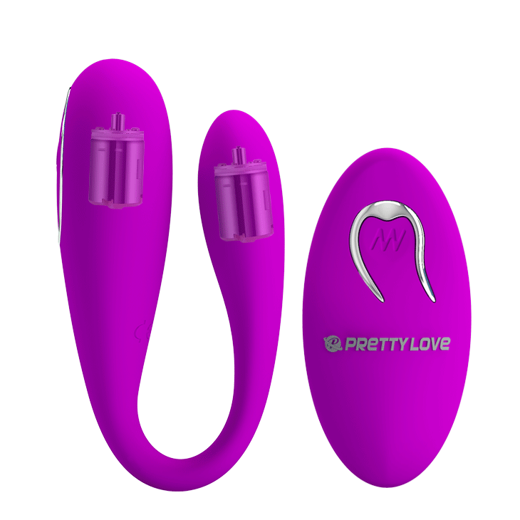 Pretty Love by Baile Algernon Rechargeable Couples Vibrator with Remote - Purple