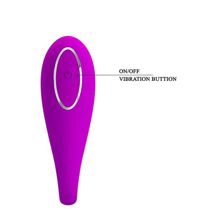 Pretty Love by Baile Algernon Rechargeable Couples Vibrator with Remote - Purple