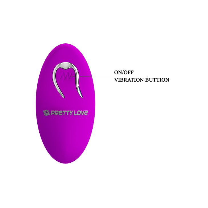 Pretty Love by Baile Algernon Rechargeable Couples Vibrator with Remote - Purple