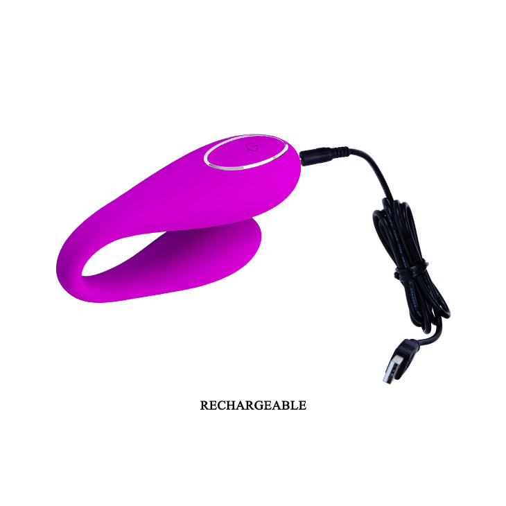 Pretty Love by Baile Algernon Rechargeable Couples Vibrator with Remote - Purple
