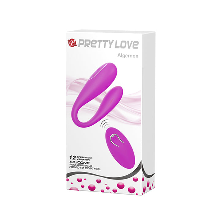 Pretty Love by Baile Algernon Rechargeable Couples Vibrator with Remote - Purple