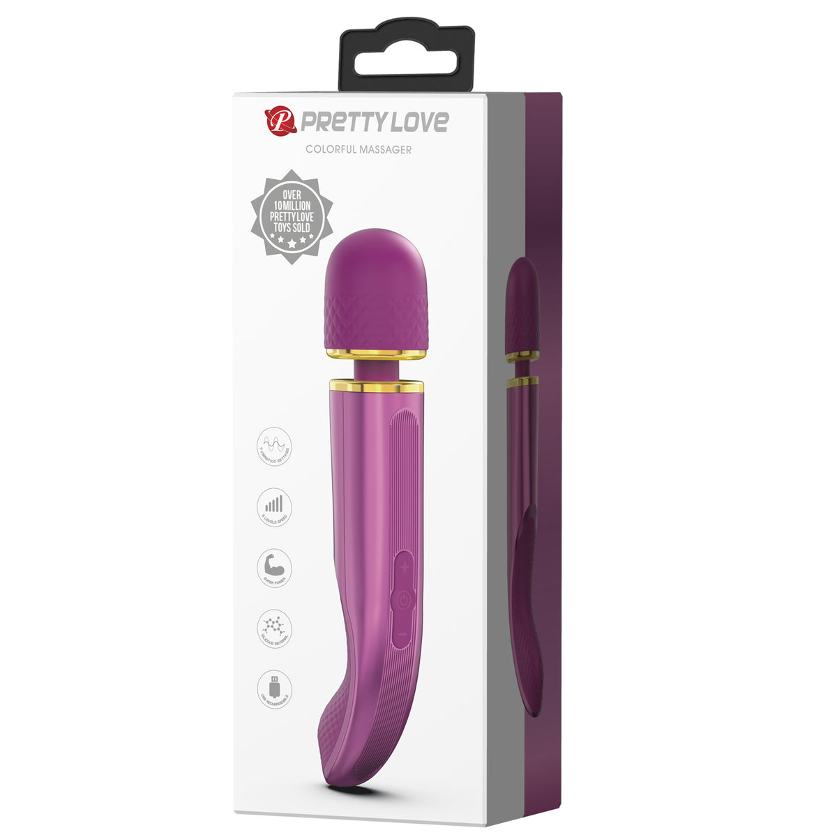 Pretty Love Azlins Powerful Silicone Rechargeable Massager