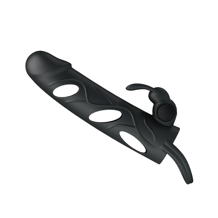 Pretty Love by Baile 5.5" Vibrating Extender with Ball Strap - Black