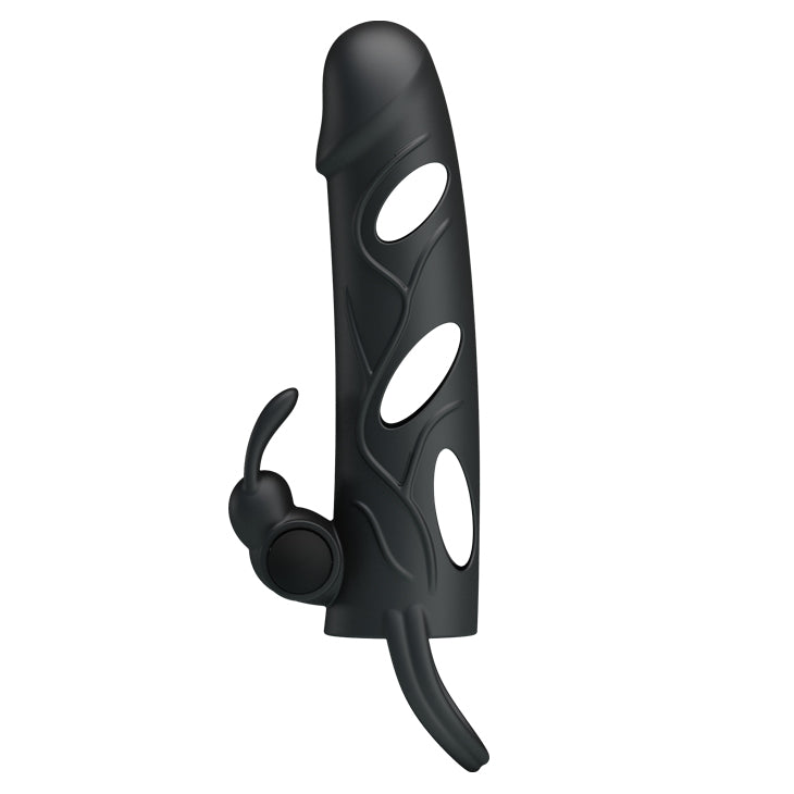 Pretty Love by Baile 5.5" Vibrating Extender with Ball Strap - Black