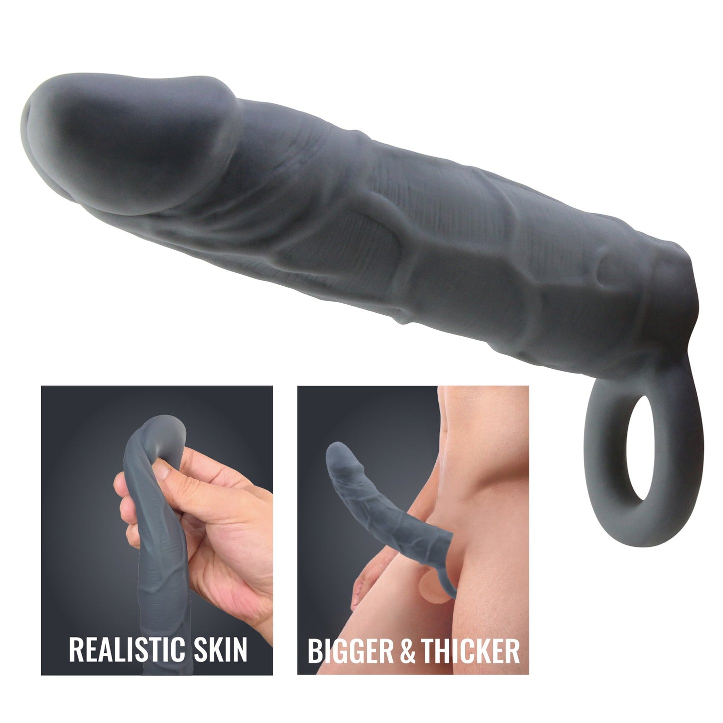 Pretty Love Large Realistic Penis Sleeve