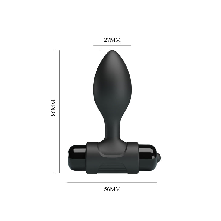 Pretty Love by Baile Vibra Vibrating Butt Plug - Black