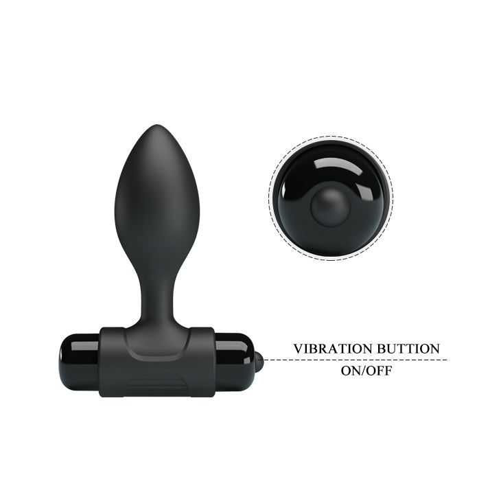 Pretty Love by Baile Vibra Vibrating Butt Plug - Black