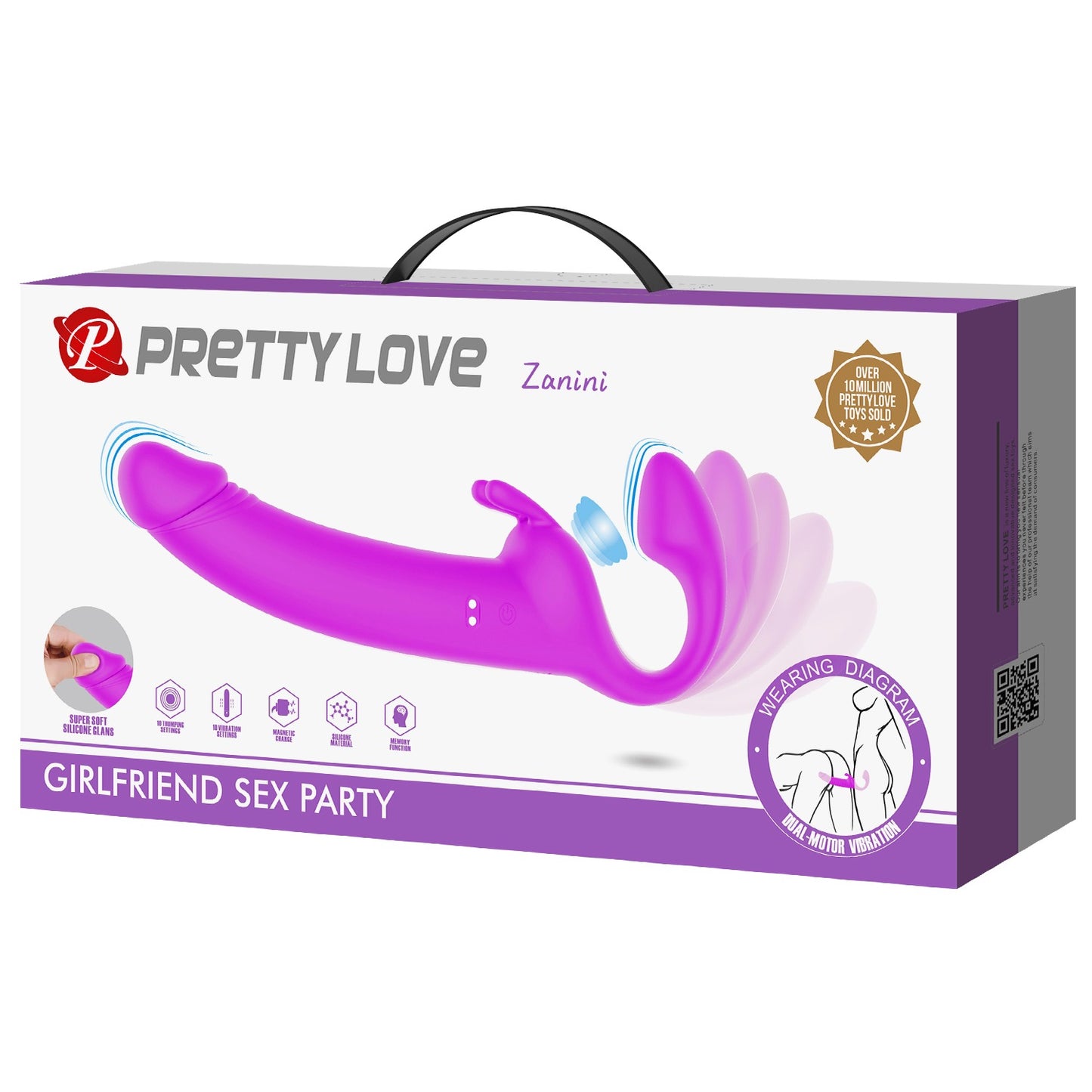 Pretty Love Zanini Girlfriend Sex Party Strapless Strap-On