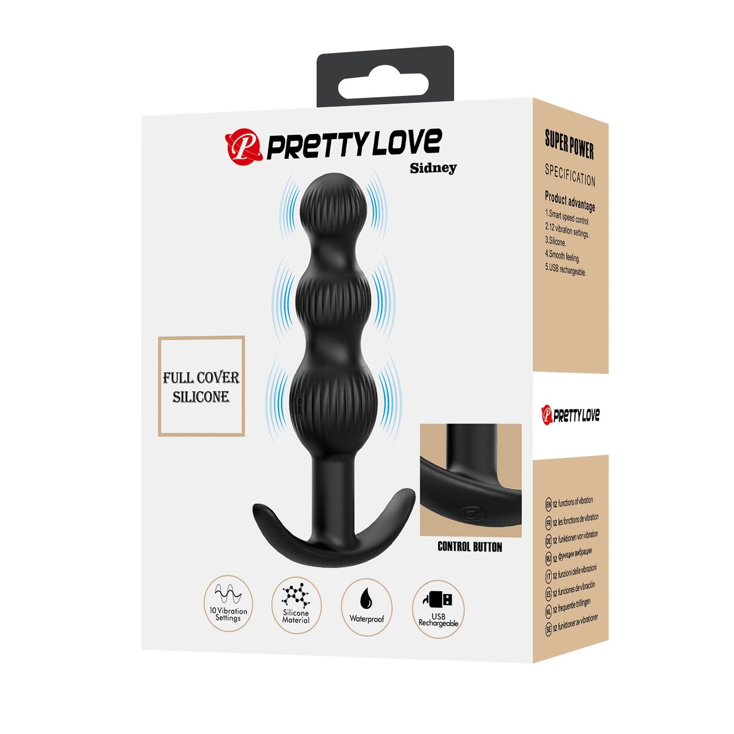 Pretty Love Sidney Rechargeable Vibrating Butt Plug